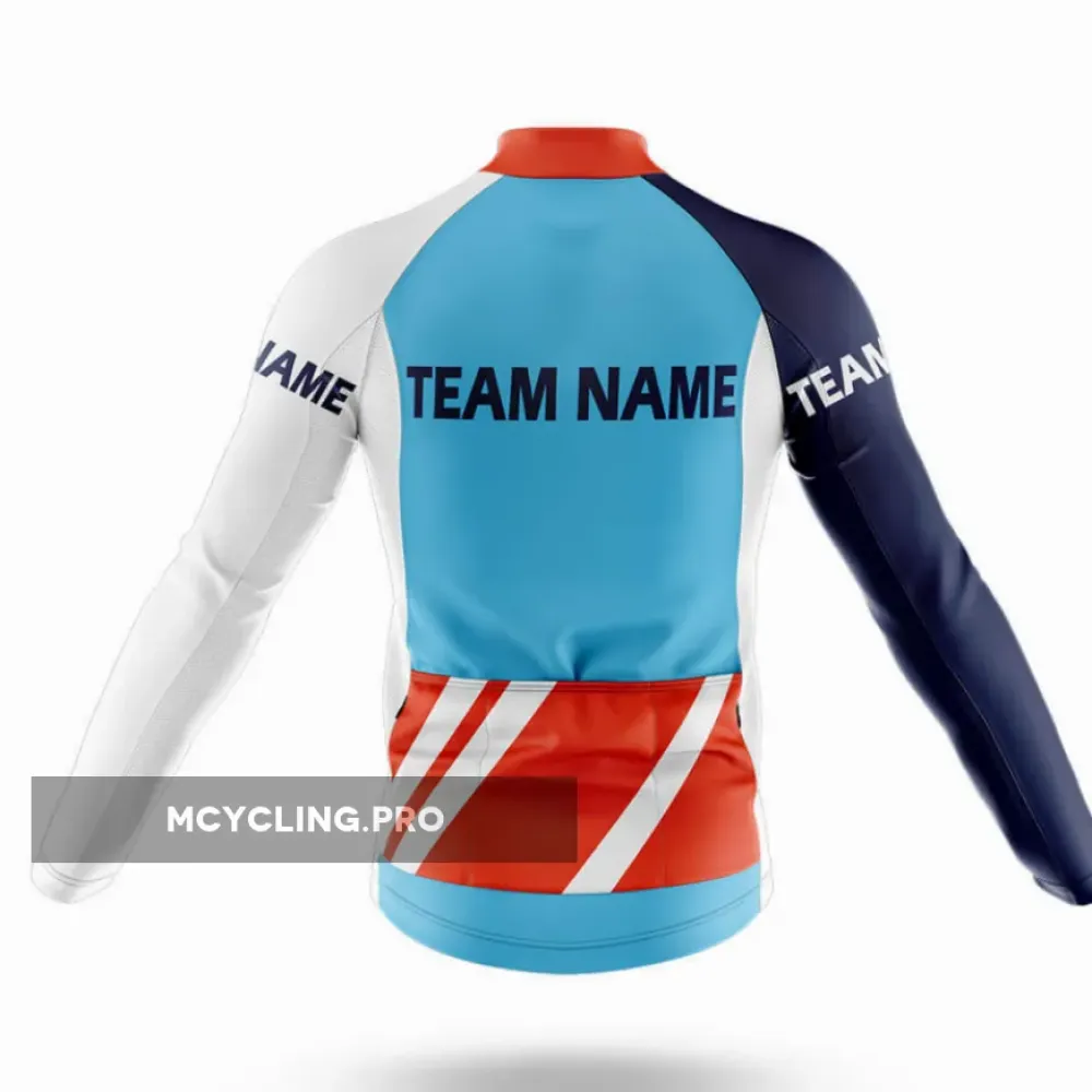 Custom Team Name M33 Long Sleeve Cycling Jersey