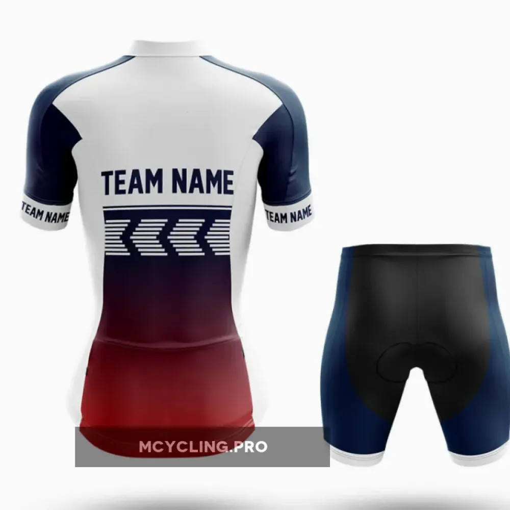Custom Team Name S4 Navy - Women's Cycling Jersey