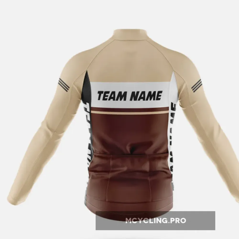Custom Team Name M1 Brown Cycling Bibs
