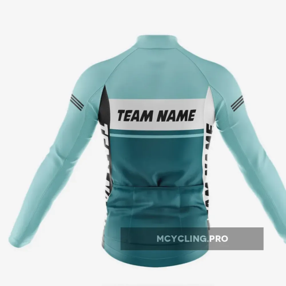 Custom Team Name M1 Blue Cycling Bibs