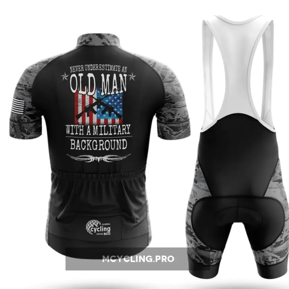 Military Background Cycling Kit Full Set