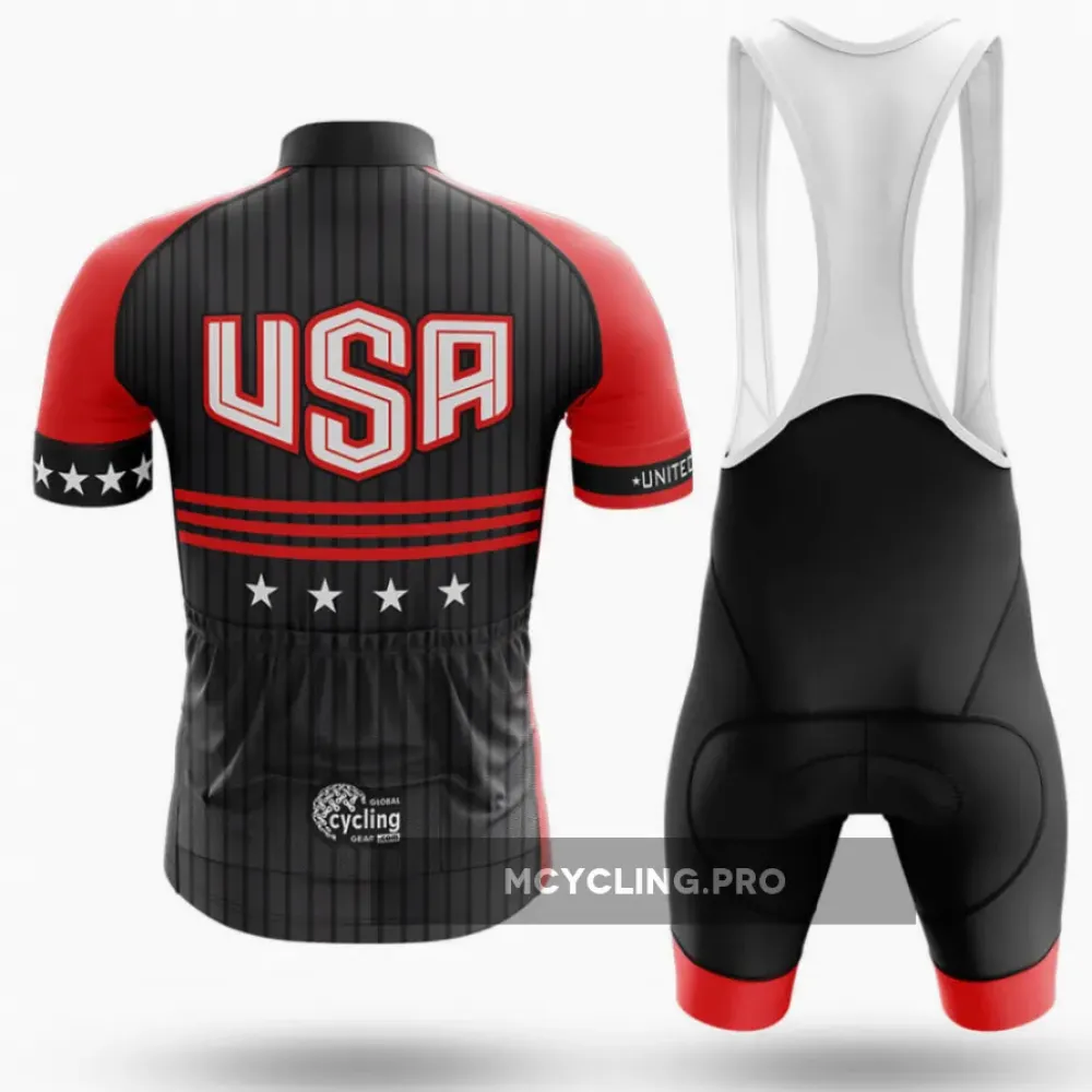 USA Stars Cycling Kit Full Set