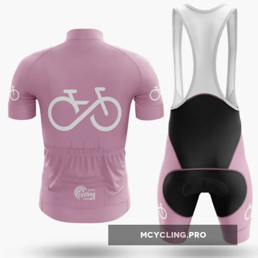 Bike Forever - Pink Long Sleeve Cycling Jersey