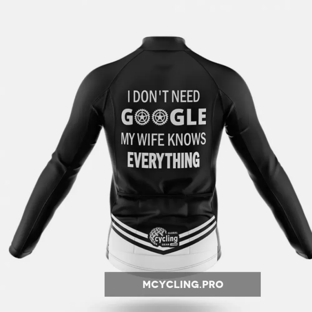 My Wife Knows Everything Long Sleeve Cycling Jersey