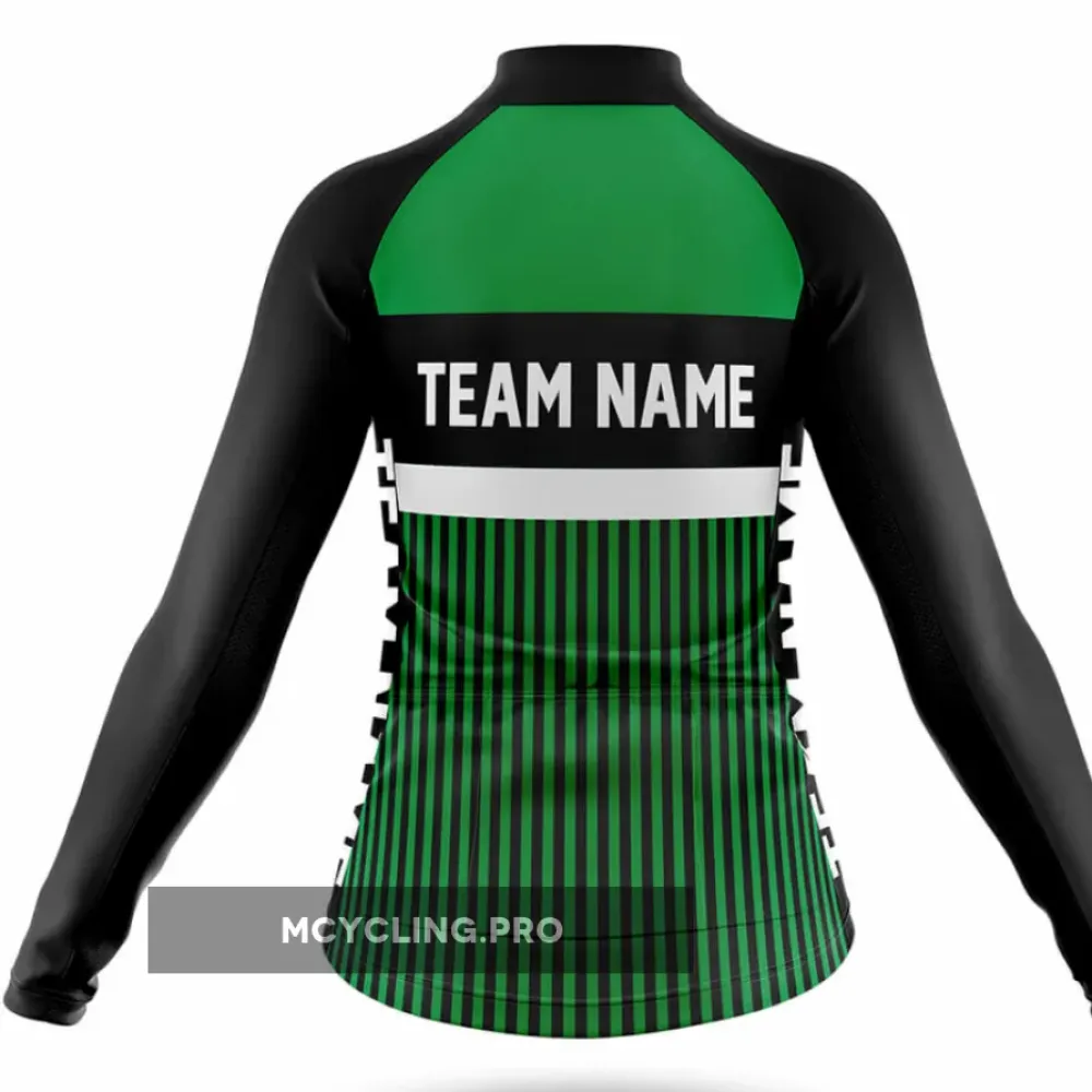 Custom Team Name M6 Green - Women's Cycling - Shorts