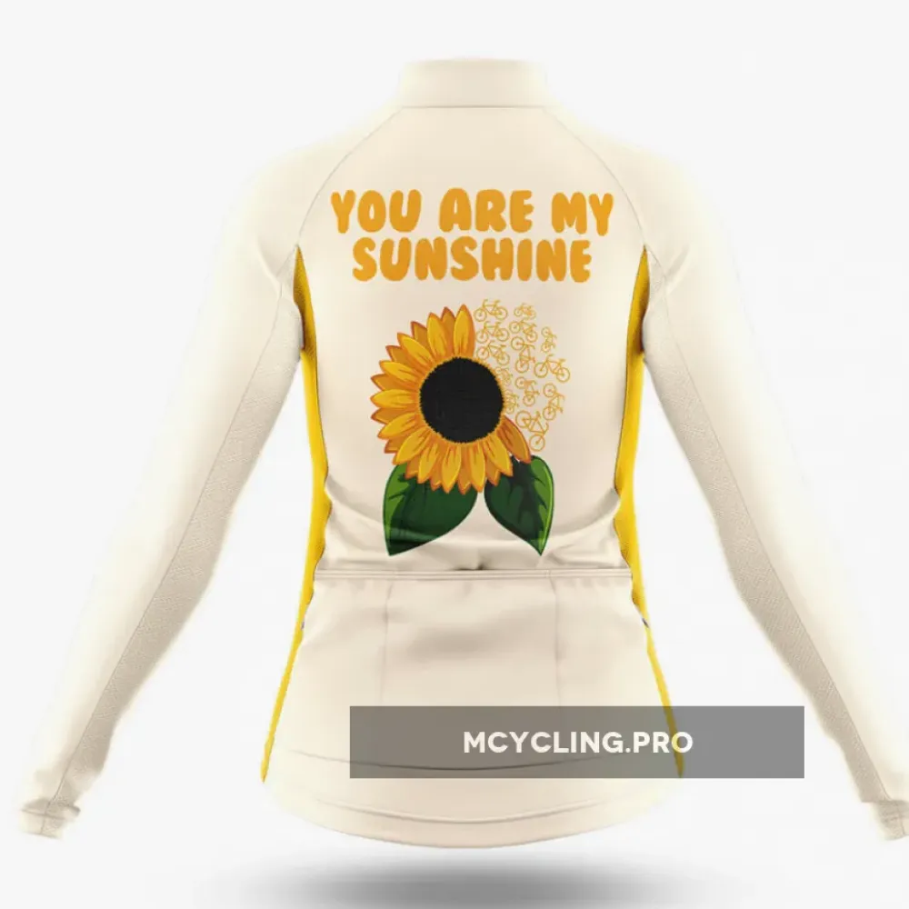 Cycling Sunshine - Women's  Long Sleeve Cycling Jersey
