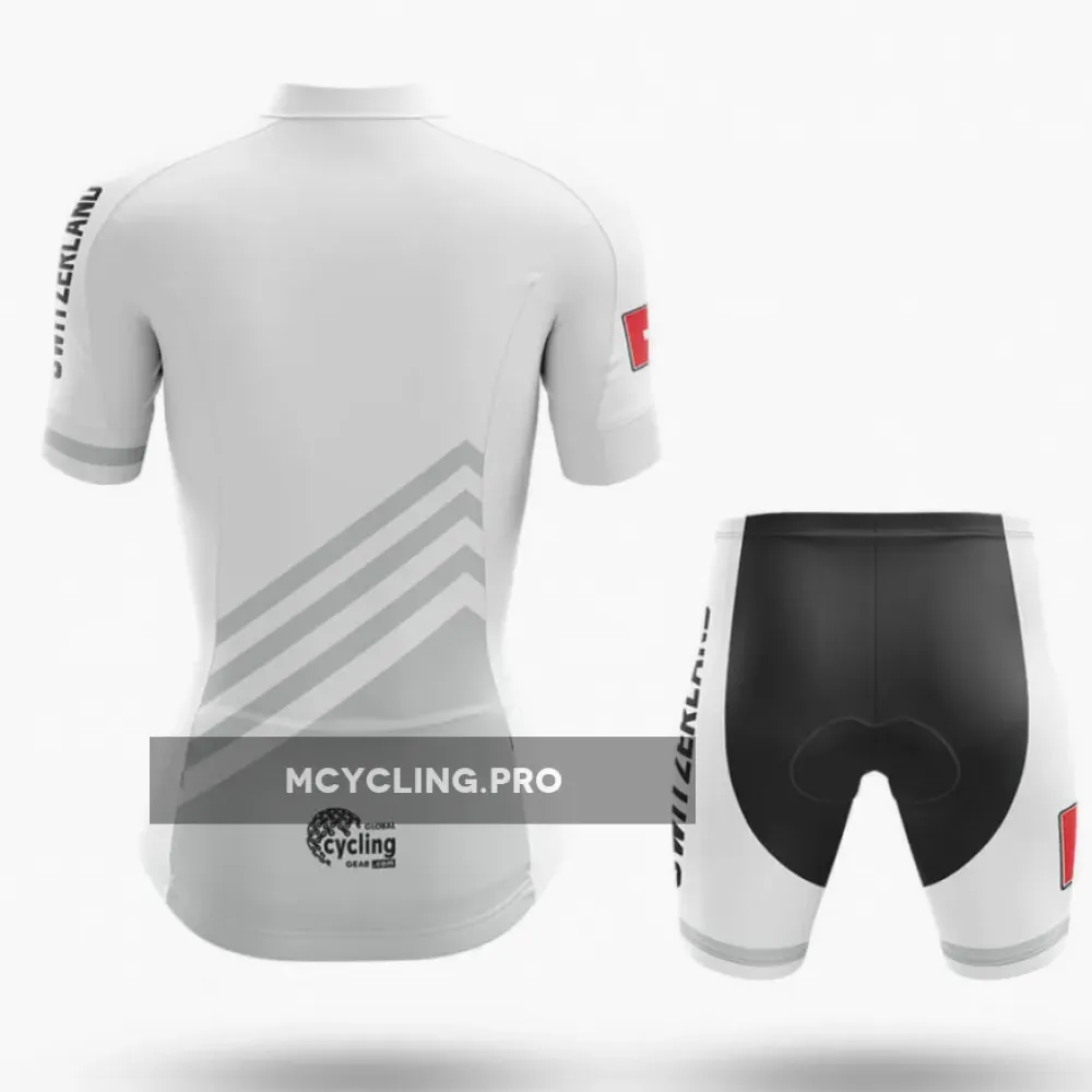 Switzerland S5 White - Women - Long Sleeve Cycling Jersey