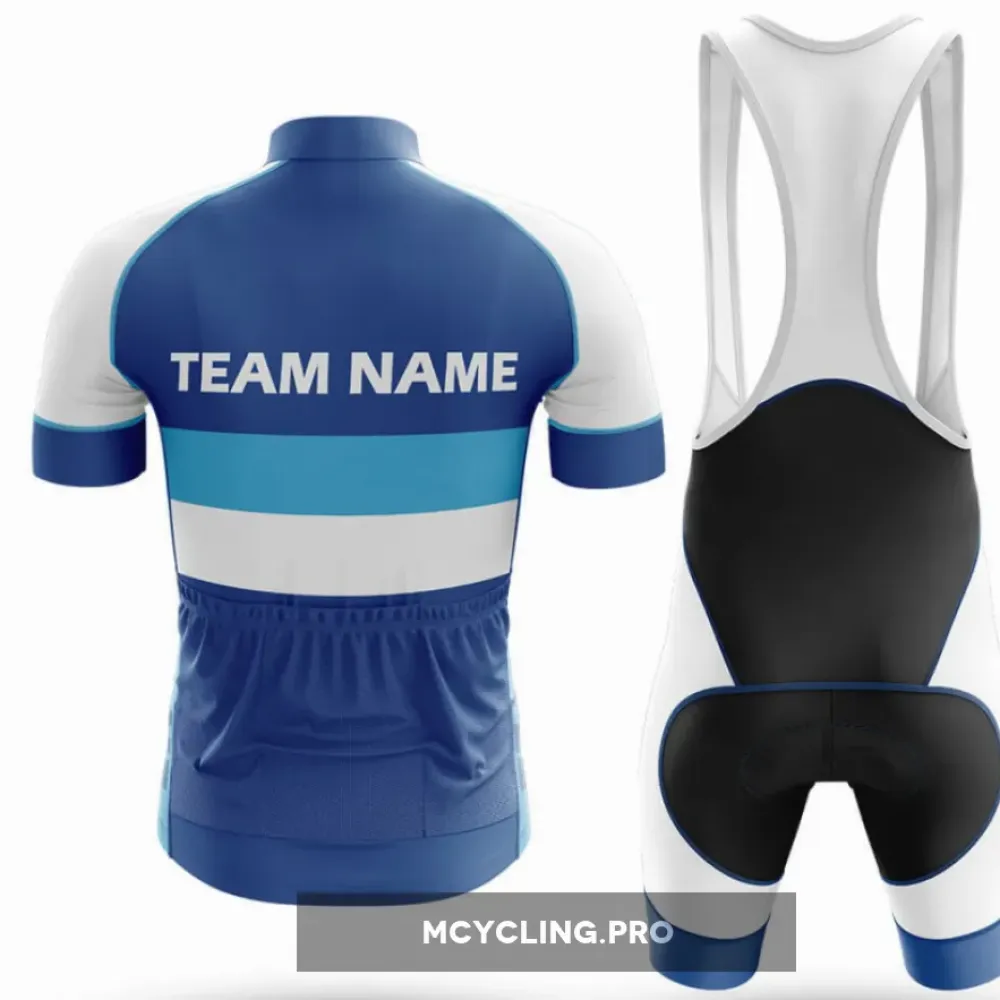 Custom Team Name M2 Navy Cycling Jersey