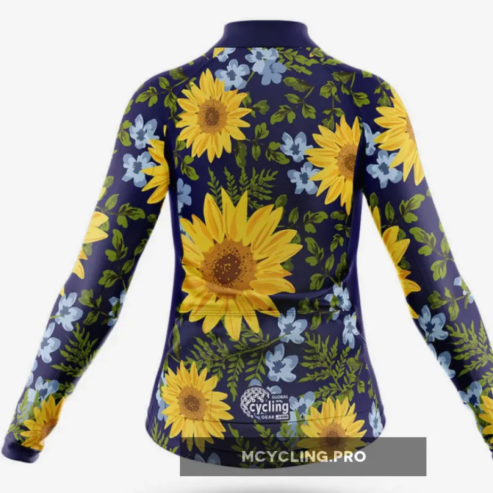 Sunflower - Women's Long Sleeve Cycling Jersey