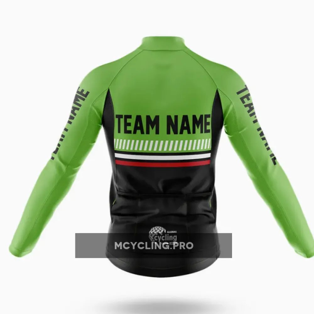 Custom Team Name M1 Long Sleeve Cycling Jersey