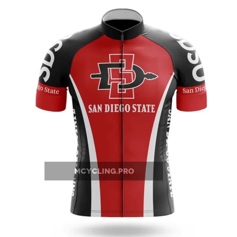 Custom San Diego State University Long Sleeve Cycling Jersey
