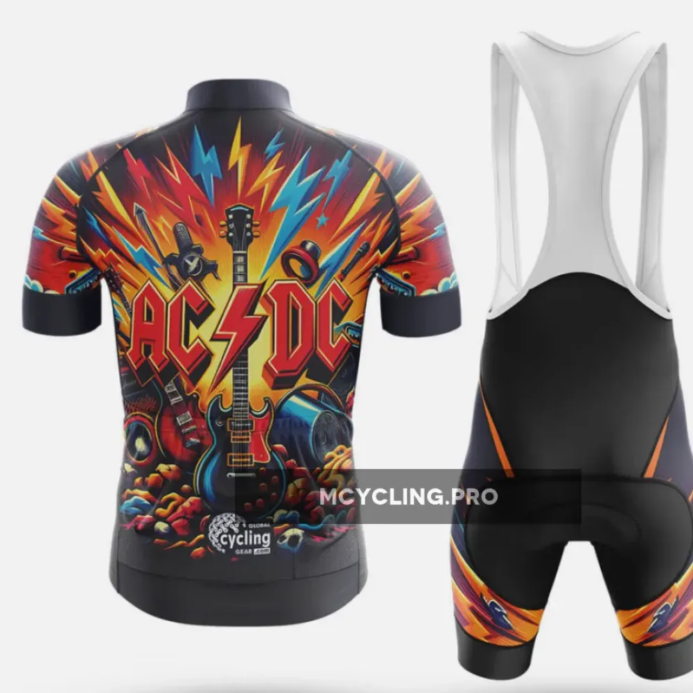 AC DC Cycling Jersey- Long Sleeve Jersey / Ver.2