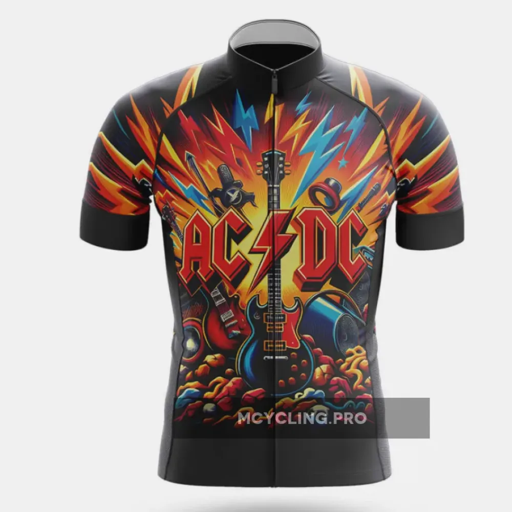 AC DC Cycling Jersey- Long Sleeve Jersey / Ver.2