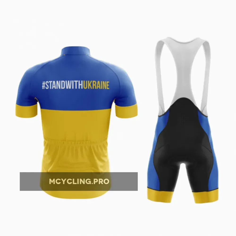 Support Ukraine Vibrant Blue and Yellow Cycling Gear