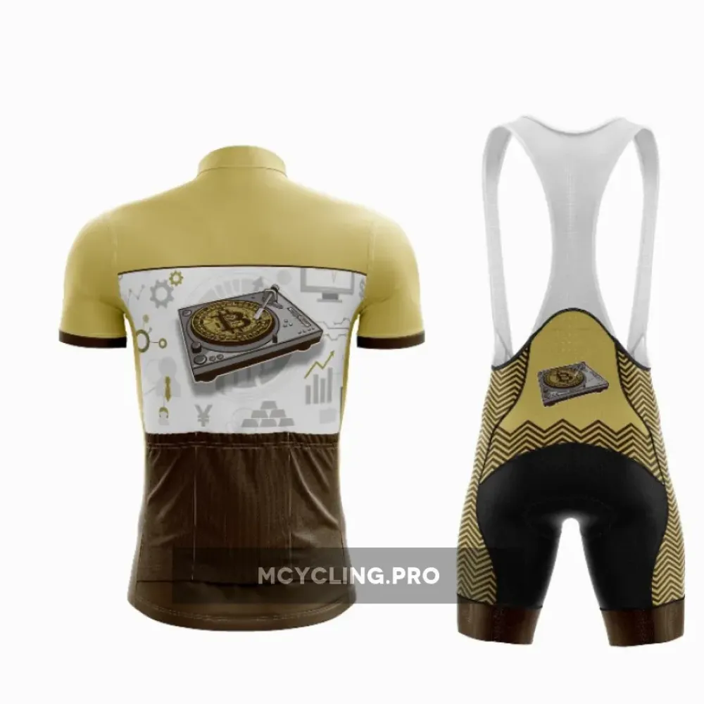 Vibrant Yellow Bitcoin DJ Cycling Kit Unveiled