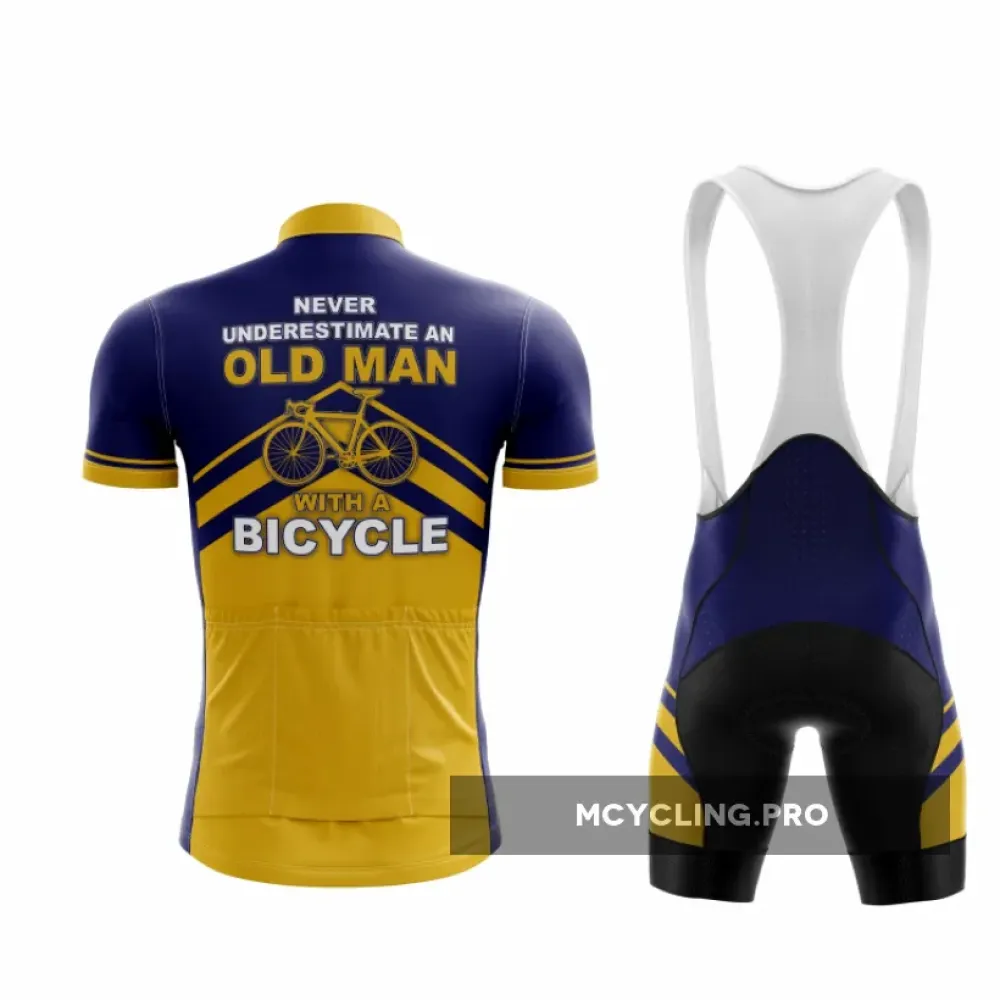 Vintage Charm  Gold and Purple Cycling Set