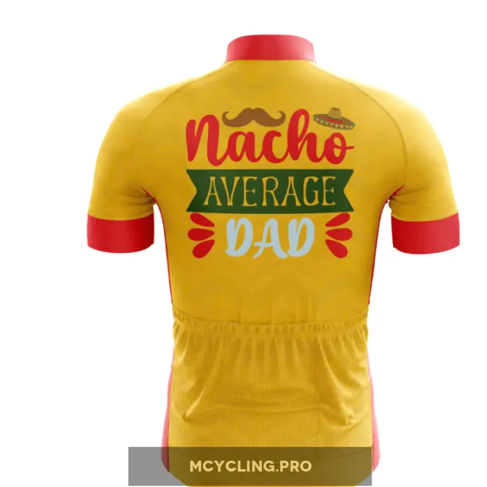 Colorful Cycling Jersey with Nacho Average Dad