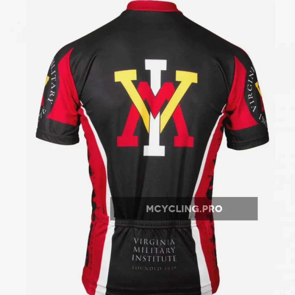 Virginia Military Institute VMI Cycling Jersey Black/Red/Yellow